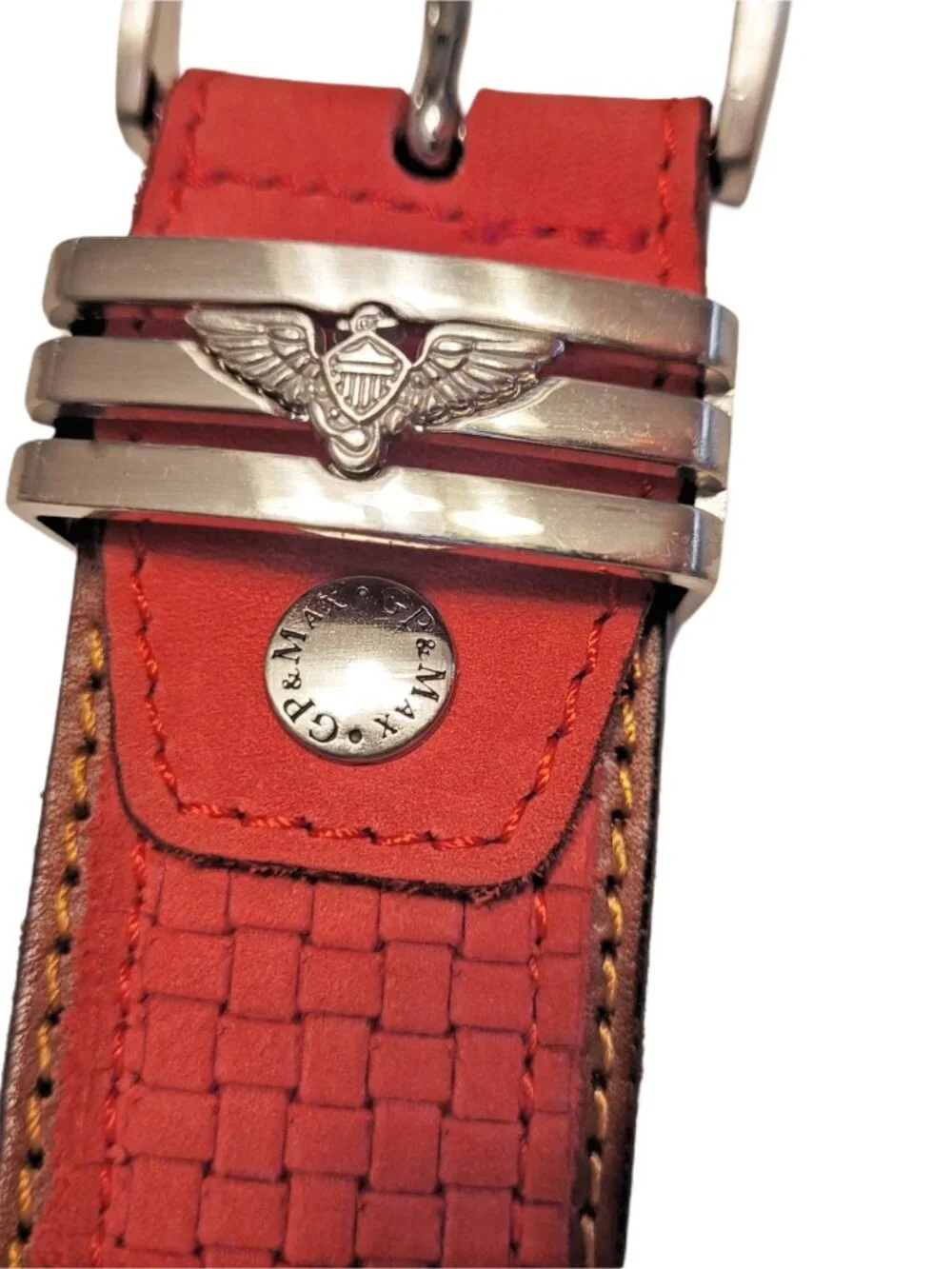 GP&MAX Italian Textured Leather Belt